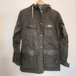 Womens Penfield Hudson Wax 65/35 Olive Green Jacket Size Small